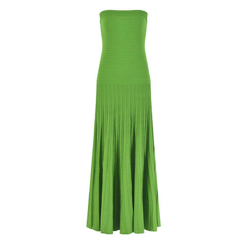 Pleated Strapless Dress