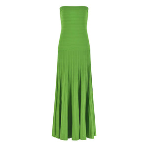 Pleated Strapless Dress