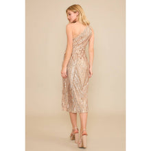 Load image into Gallery viewer, One-Shoulder Midi Dress