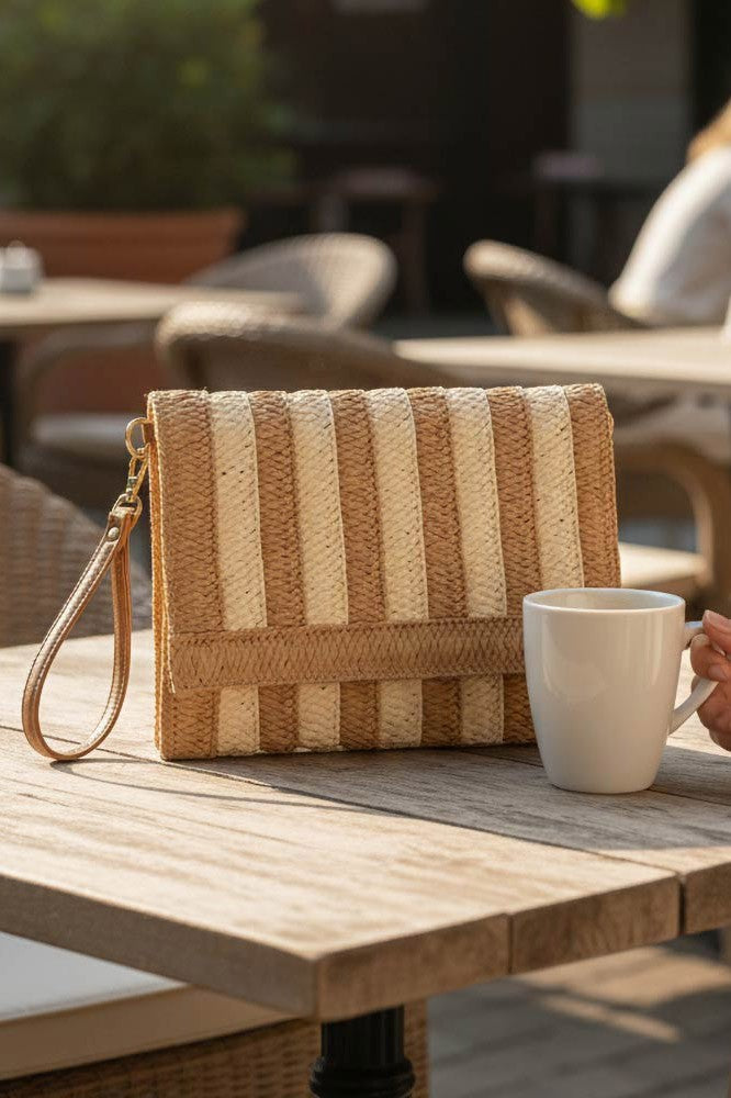 Stripe Woven Bag