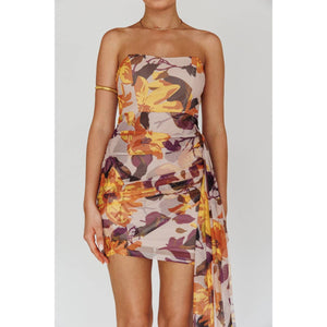 FLORAL PRINT MINI DRESS