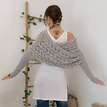 Load image into Gallery viewer, ACCITY - Cable Knit Infinity Scarf with Sleeves for Fall _CWASC1537