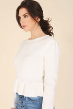 Load image into Gallery viewer, Peplum Sweater Top *Multiple Colors Available*