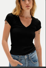 Load image into Gallery viewer, Fitted V Neck Tee *Multiple Colors*
