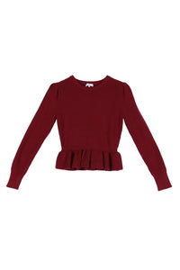 Peplum Sweater Top *Multiple Colors Available*