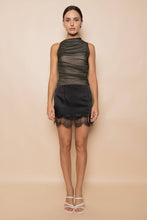 Load image into Gallery viewer, RUCHED MESH TANK TOP