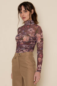 Side Seam Mock Neck Bodysuit
