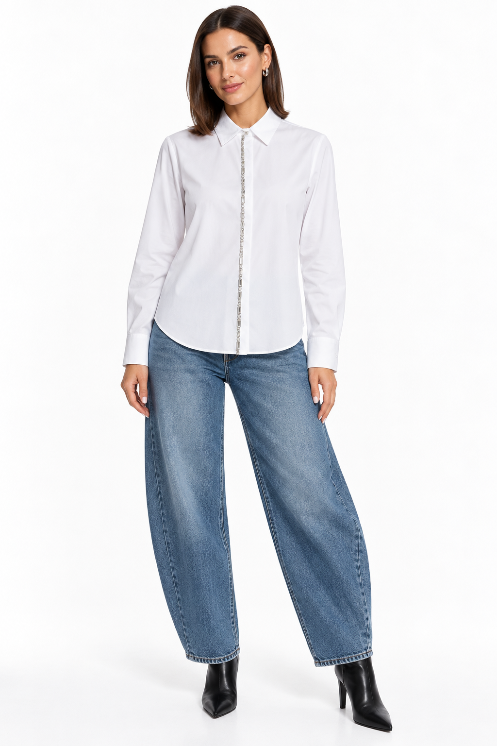 Cropped Button Down