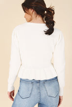 Load image into Gallery viewer, Peplum Sweater Top *Multiple Colors Available*