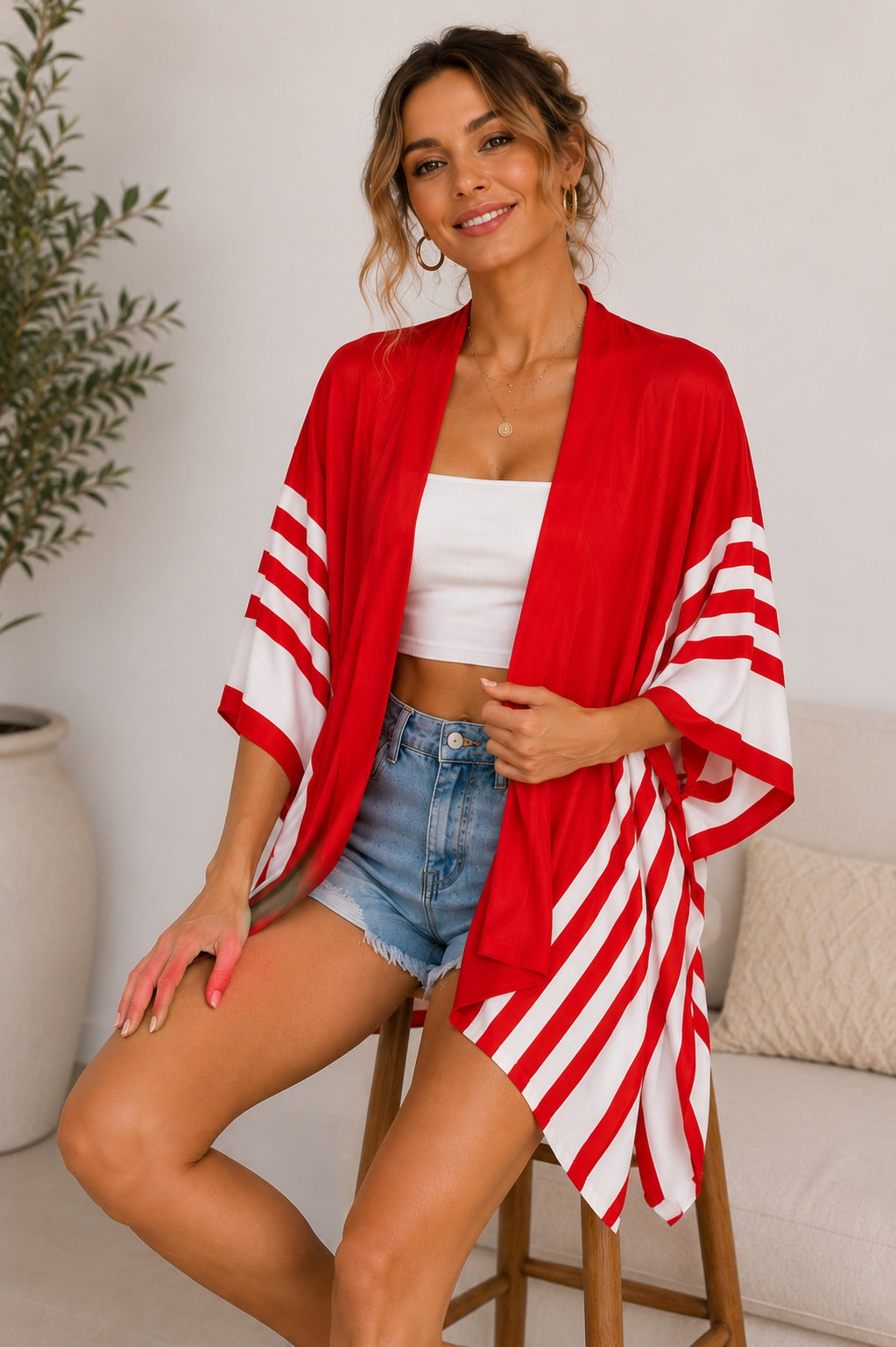 Two Tone Poncho *Multiple Colors*