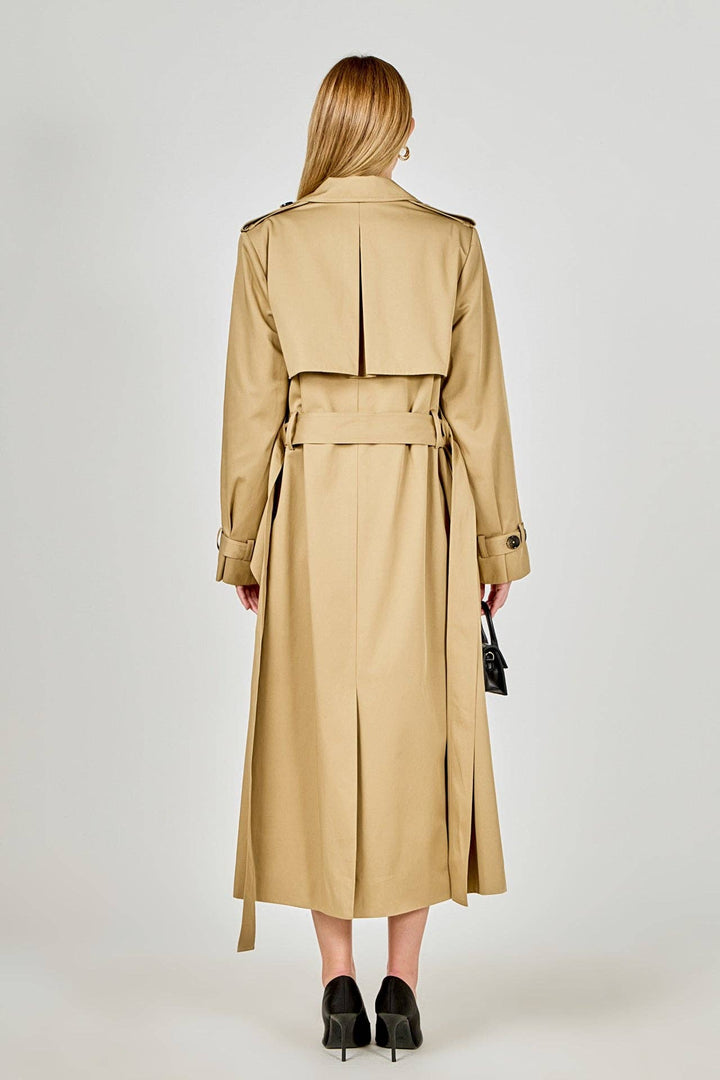 High Low Trench Coat
