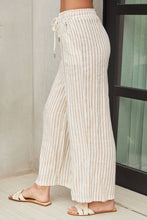 Load image into Gallery viewer, Linen Camel Stripe Pant