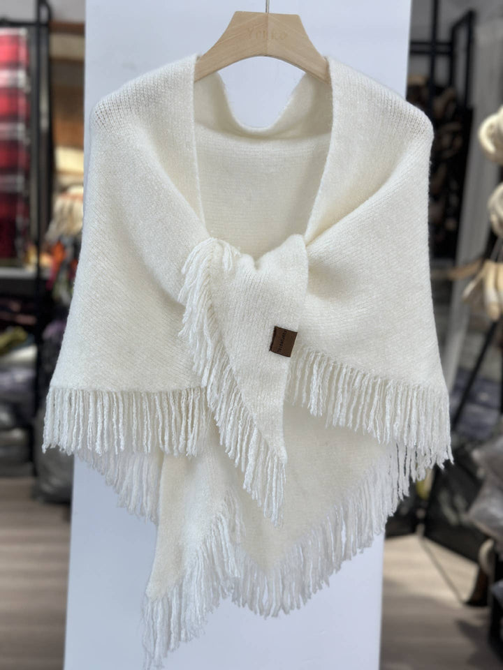 ACCITY - Knit Triangle Shawl Wrap