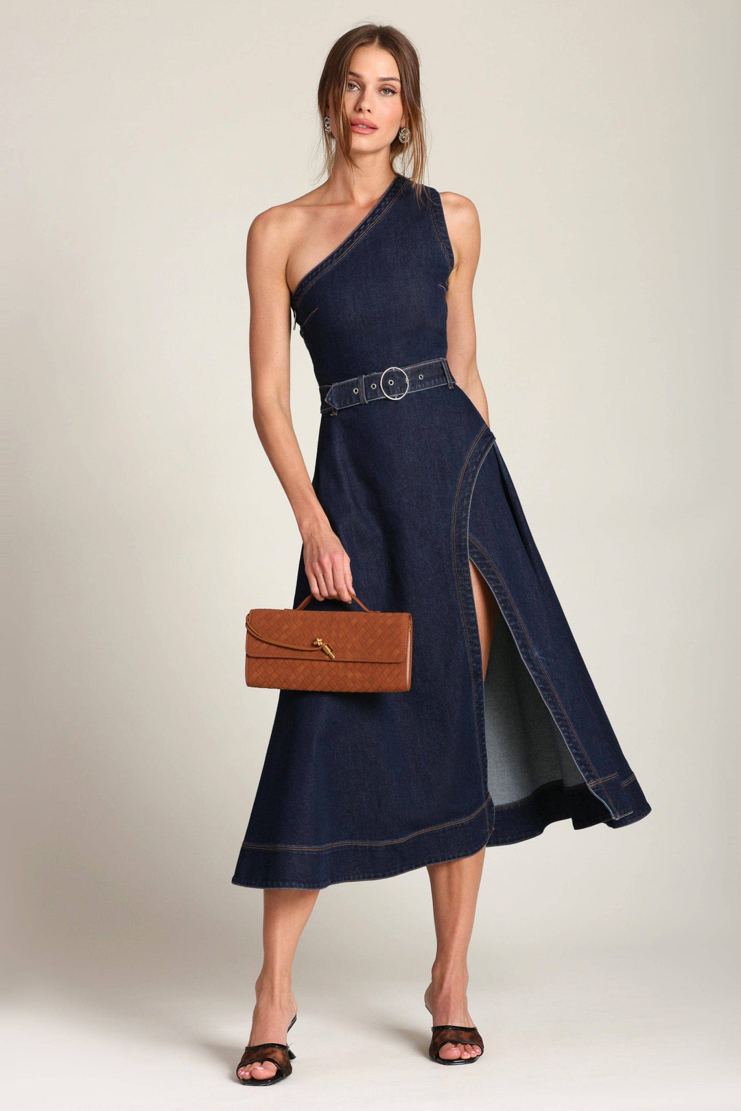 one shoulder belted dress Amazon.com: Ekaliy Women's One Shoulder Belted Maxi Dress Long Formal Wedding Guest Dress with Pockets Black S : Clothing, Shoes & Jewelry