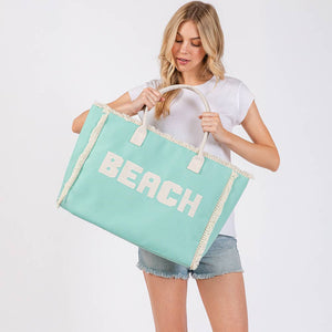 Beach Fringe Tote Bag