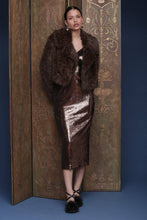 Load image into Gallery viewer, Leopard Faux Fur Cropped Coat
