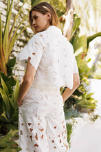 Load image into Gallery viewer, Lace Sleeve Button Blouse