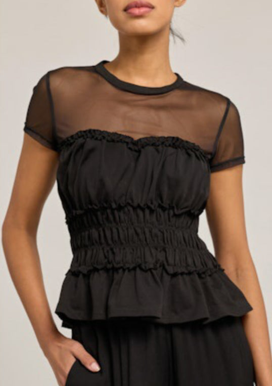 Sigrid Mesh Combo Top