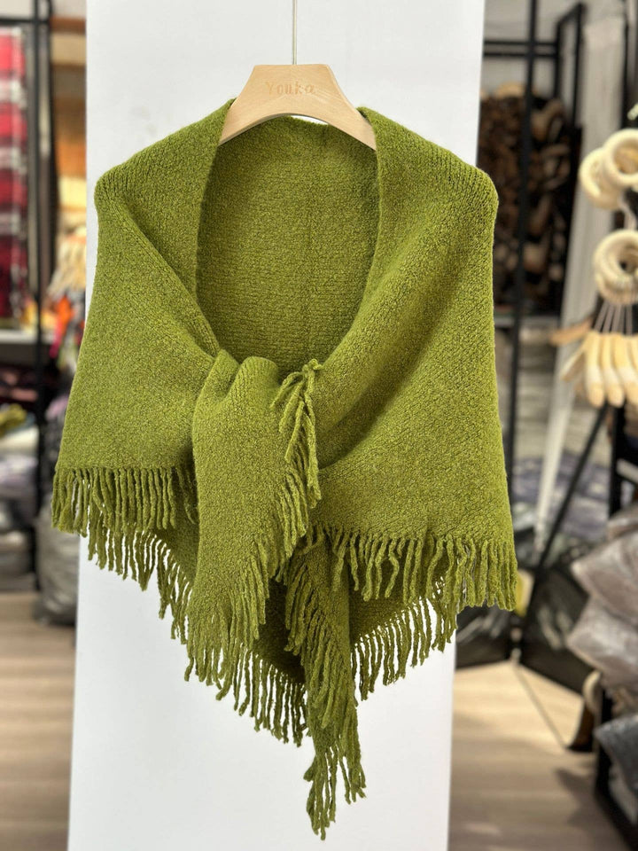 ACCITY - Knit Triangle Shawl Wrap