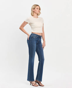 MIRANDA MID RISE RELAXED BOOTCUT JEANS