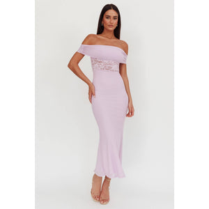 OFF SHOULDER LACE DRESS