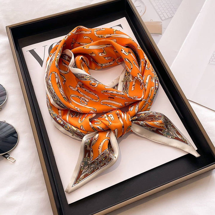 ACCITY - Women’s Long Silk Scarf – Stylish Neck Accessory_CWASC03144