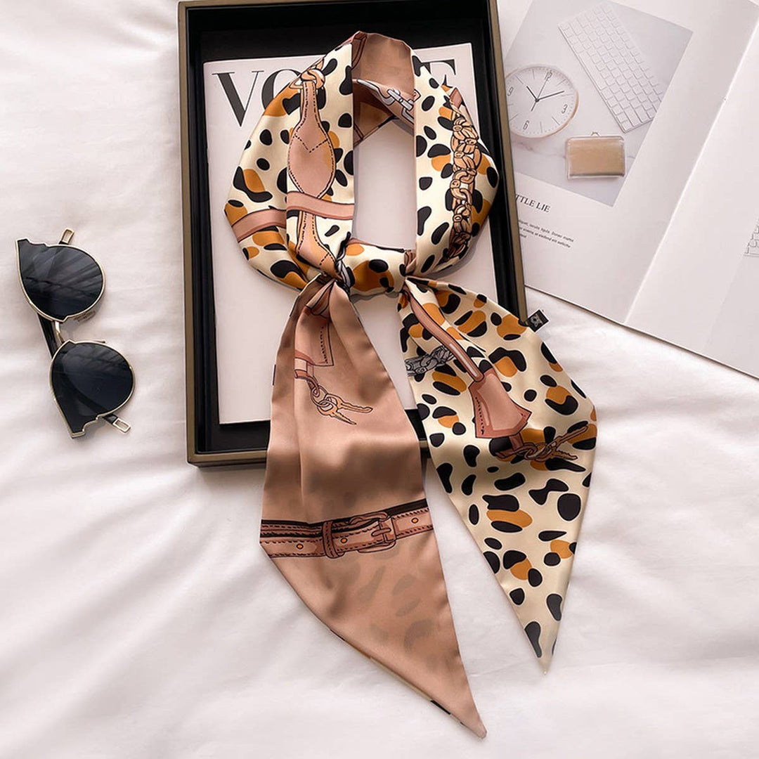 ACCITY - Women’s Long Silk Scarf – Stylish Neck Accessory_CWASC03144