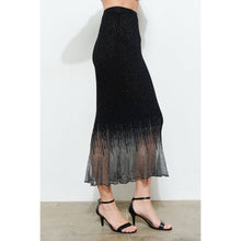 Load image into Gallery viewer, Metallic Lurex Midi Skirt