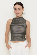 Load image into Gallery viewer, RUCHED MESH TANK TOP