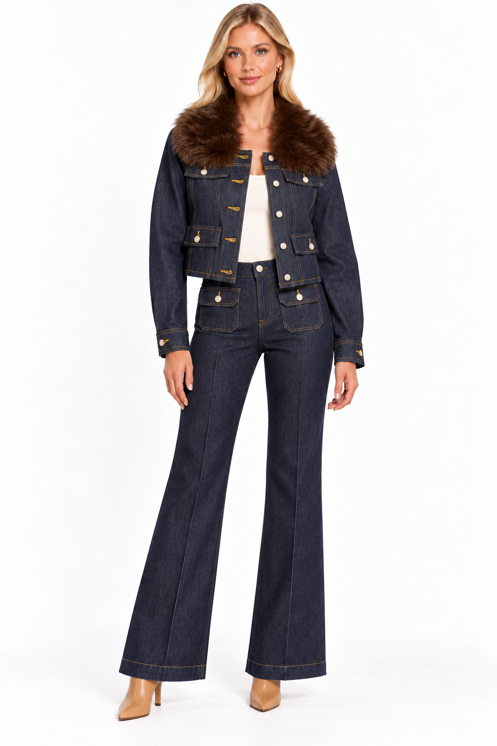 Cropped Denim Jacket