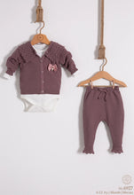 Load image into Gallery viewer, Nipperland - 3-piece cotton knitting set with a knitted collar