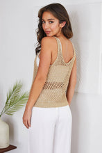 Load image into Gallery viewer, Metalic Thread Crochet Tank