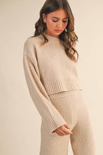 Load image into Gallery viewer, Melange Sweater Top &amp; Jogger Set