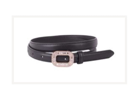 Skinny Rhinestone Buckle Belt