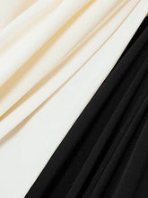 Load image into Gallery viewer, OceanusSwim - Long Sleeves Loose Contrast Color V-Neck Evening Dresses Maxi Dresses