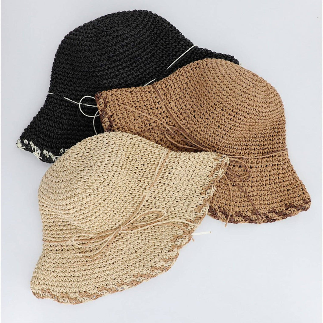 Mary Straw Bucket Hat