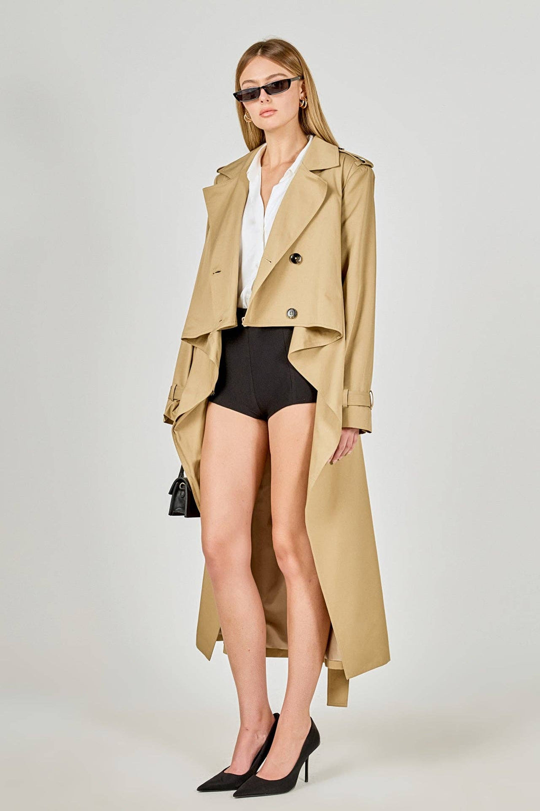 High Low Trench Coat