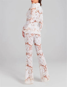 Glam Sequin Lace Suit