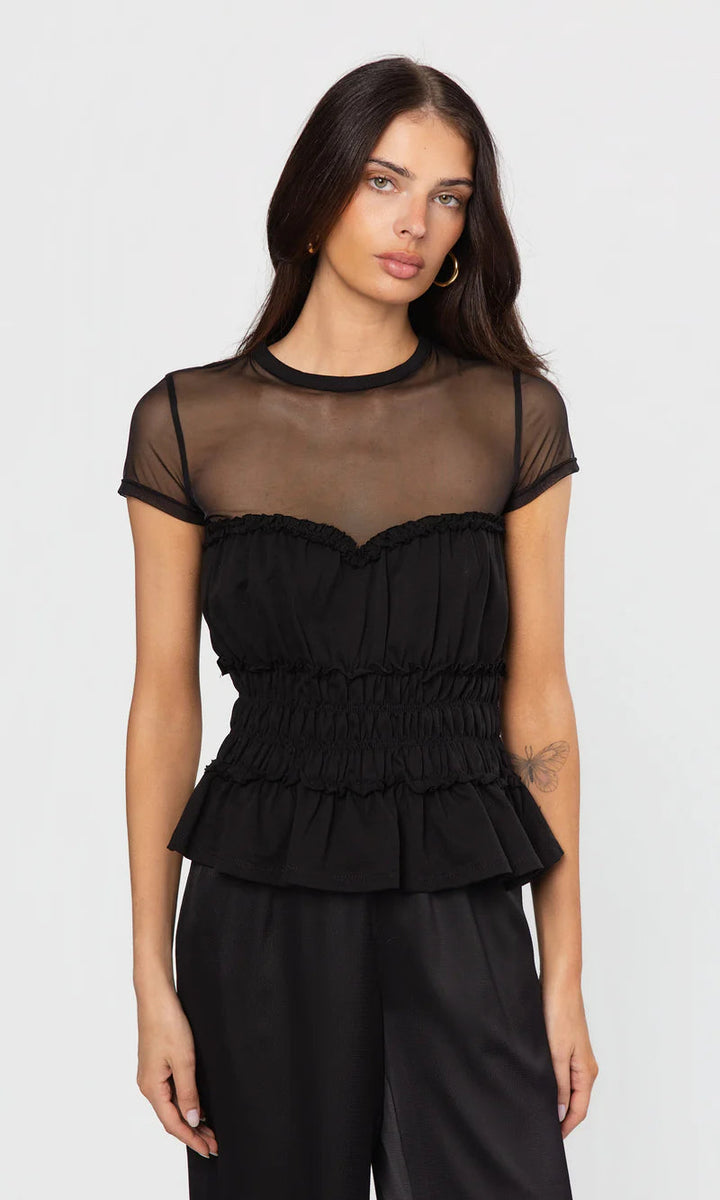 Sigrid Mesh Combo Top