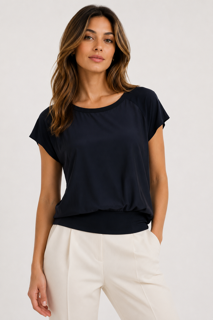 Cap Sleeve Baseball Hybrid Top