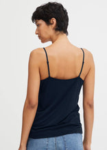 Load image into Gallery viewer, Lace Trim Cami in Navy