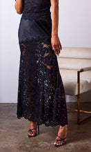 Load image into Gallery viewer, Perrine Lace Combo Satin Skirt