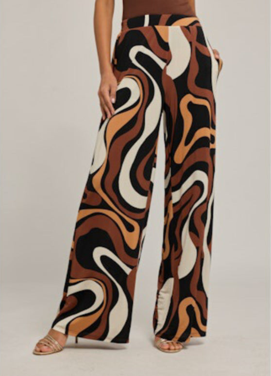 Kelela Geo Sheen Jersey Pants