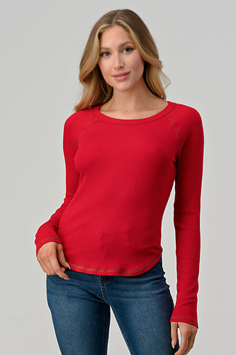 Long Sleeve Rib Top