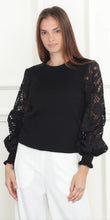 Load image into Gallery viewer, Lace Sleeve Sweater