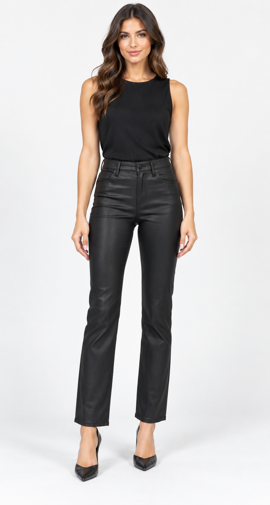 Anika Coated Jeans