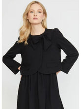 Load image into Gallery viewer, Bow Trim Jacket In Black