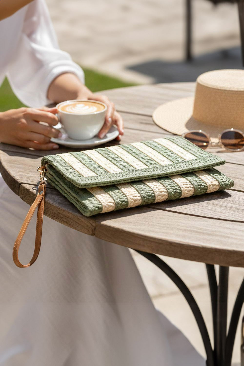 Stripe Woven Bag