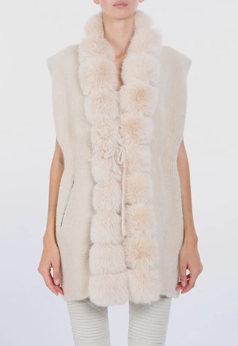 Volume Vest in Beige