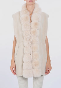 Volume Vest in Beige